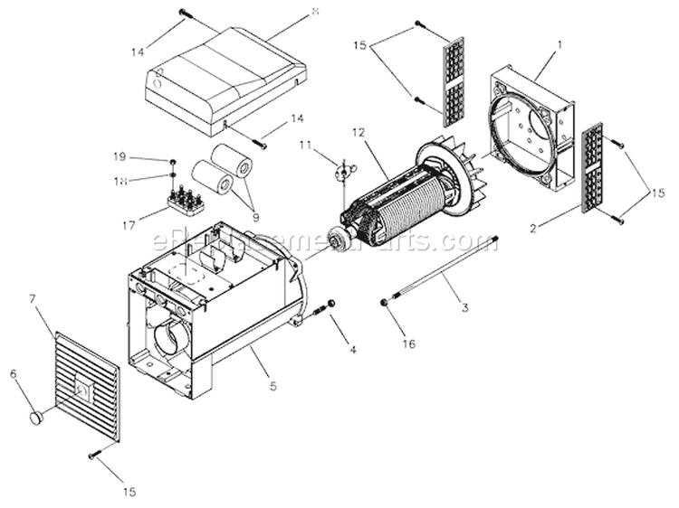 Page A Diagram and Parts List for 1931-0  Briggs and Stratton Generator